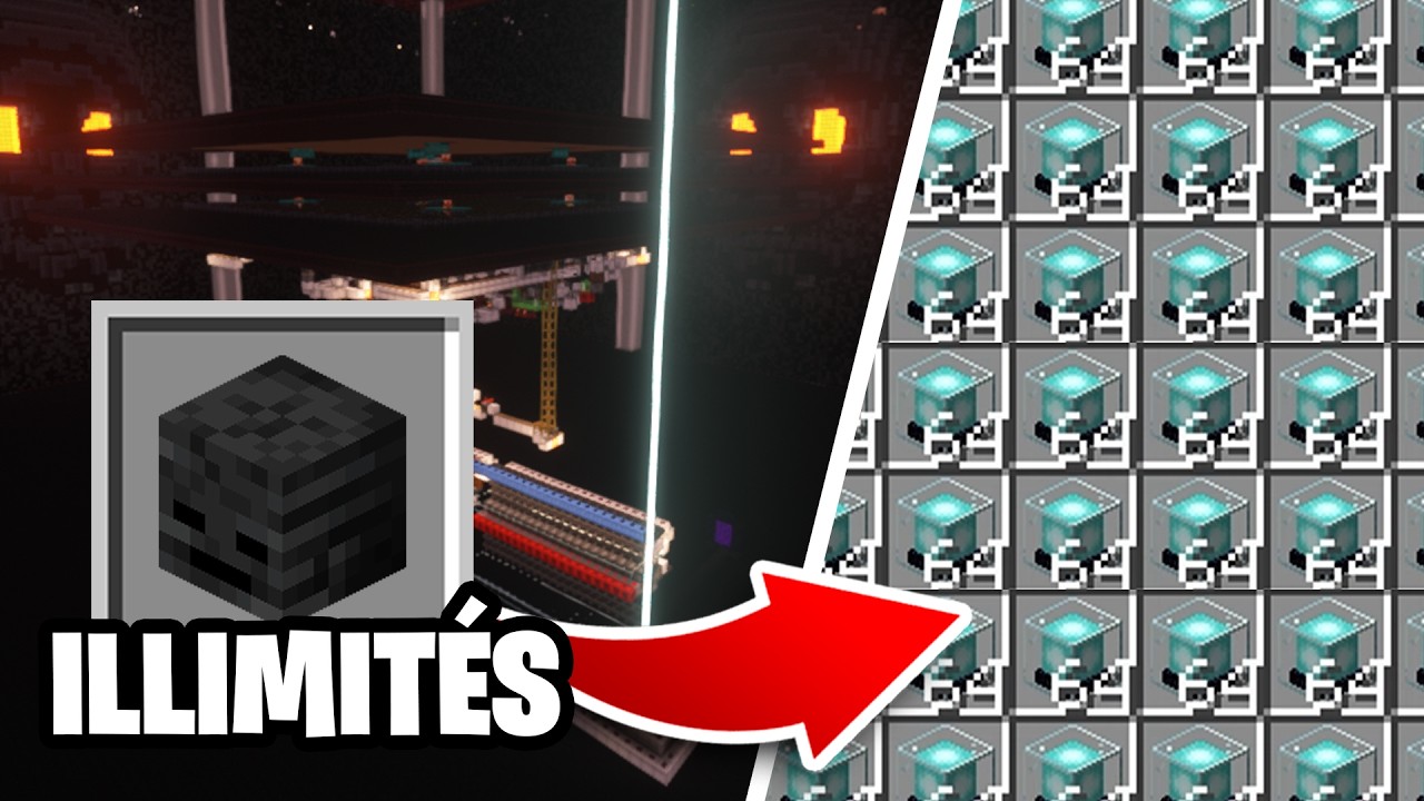 J'ai réalisé la MEILLEURE Ferme à Wither Squelettes sur Minecraft Hardcore.