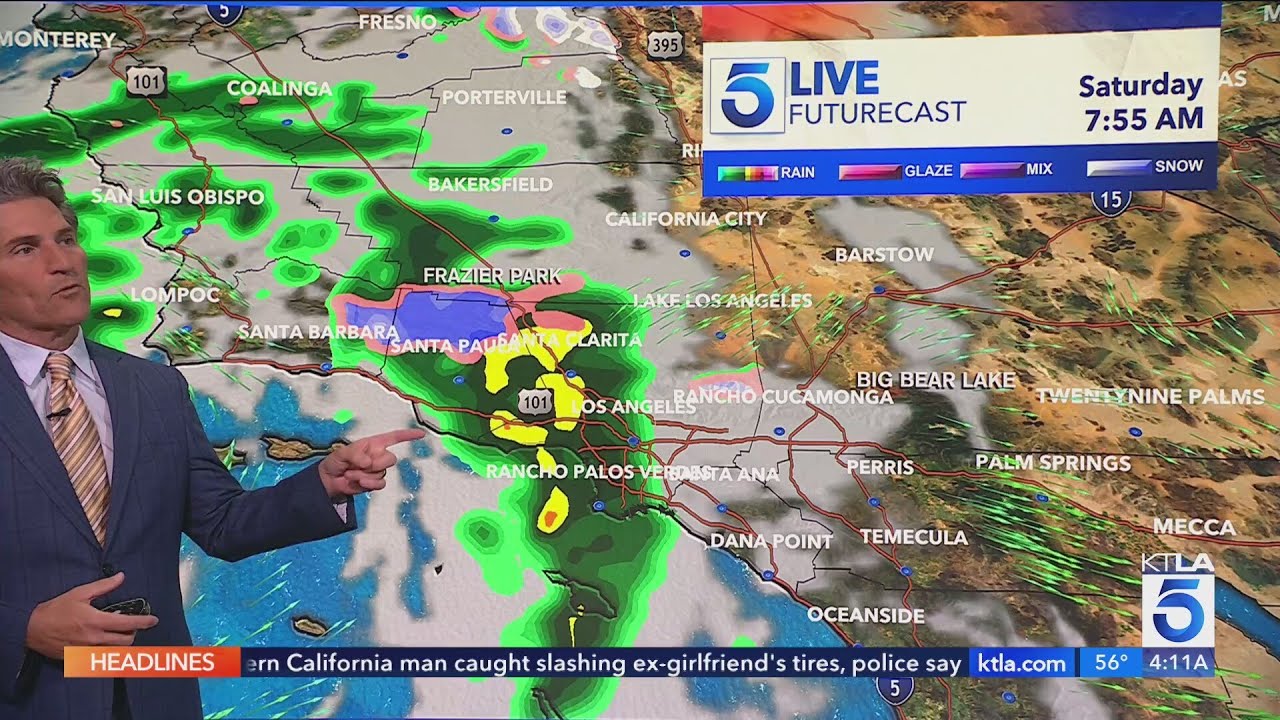 Chance of weekend rain moves into the SoCal forecast - YouTube