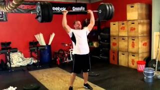 Danny Squat Clean Thruster 265! Before he did 275!