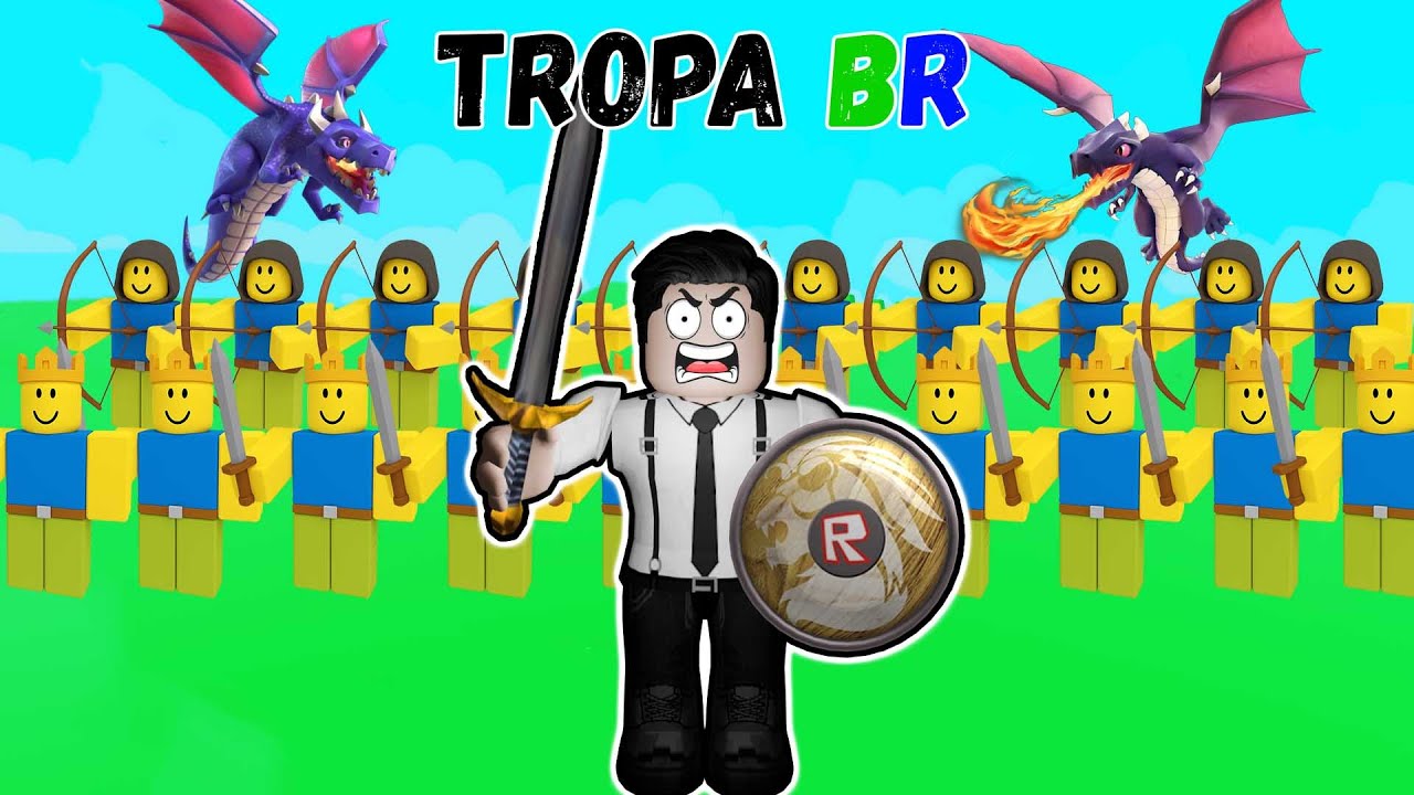 CRIEI A MELHOR TROPA BRASILEIRA DO ROBLOX NO MAKE A ARMY! ⚔️