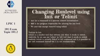 LPIC 1 - 007 - 101.3 Runlevels and Targets - Part 1/2