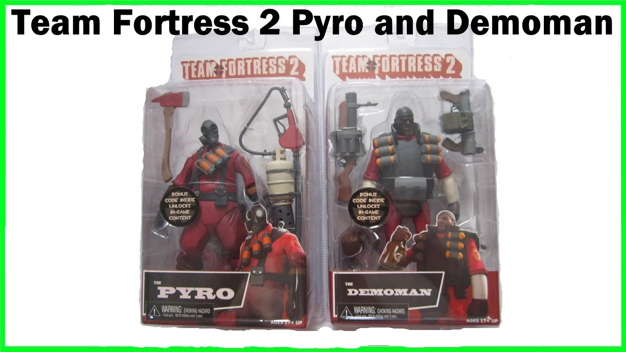 Team Fortress 2 Pyro and Demoman NECA Action Figures - YouTube