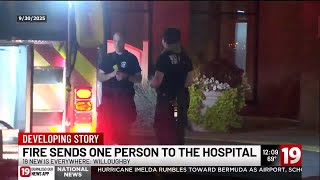Fire at Willoughby senior facility sends one person to the hospital
