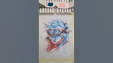 Red and Blue Drawing 3D Glasses - Naruto & Sasuke #anime #drawing #3d #naruto