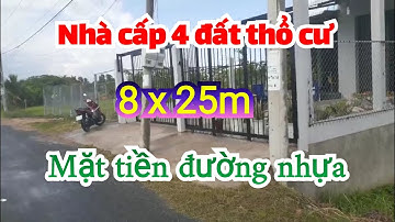 (Ms 336) Bán Nhà Cần Giuộc 8x25m. Mặt Tiền Đường Nhựa. Gần Cảng Quốc Tế Long An