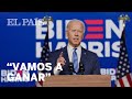 JOE BIDEN sobre el recuento: "Vamos a GANAR esta carrera" | Elecciones EE UU 2020