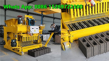 QM6-25 big hydraulic system egg laying concrete hollow block machine, mobile solid block maker kenya