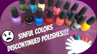 Sinful Colors Discontinued Polishes~Jan 16