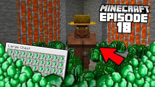 UNLIMITED EMERALDS in MINECRAFT SURVIVAL! (Minecraft Lets Play #18)