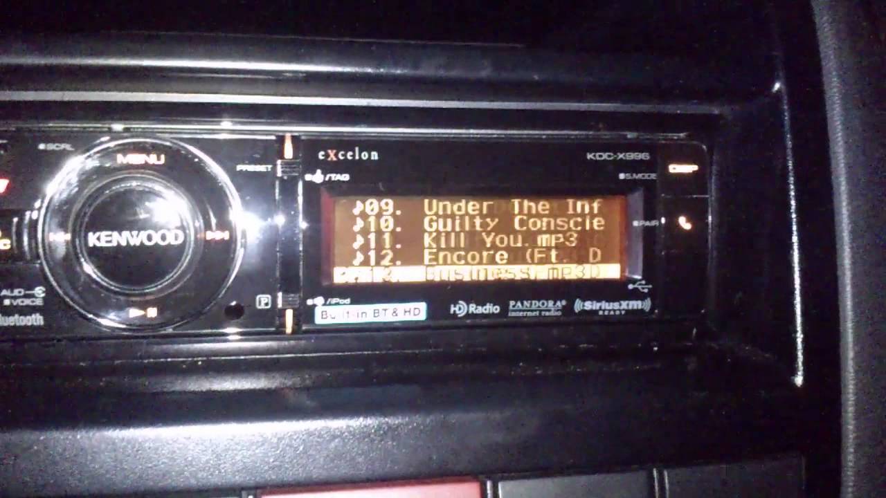 Kenwood KDC-X996 Playing Eminem - Stan - YouTube