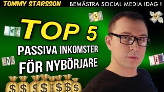 5 St Tips För Passiva Inkomster Tips För Nybörjare