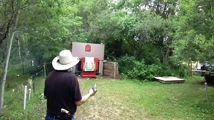 Ruger P90 DC 45ACP at the Shooting Range.