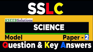SSLC Science English Model Question Paper 2 with Answers #EasyLearnSSLC Karnataka State Syllabus