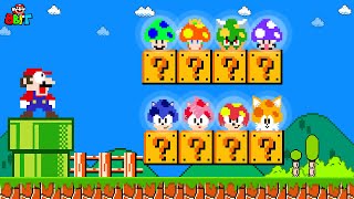 Super Mario Bros. but there are more Custom Mushroom Mario and Sonic Characters! | Game Animation