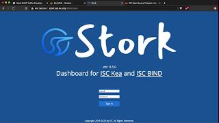 Recorded demo of the new Stork dashboard for the Kea DHCP server and the BIND9 DNS server. screenshot 2