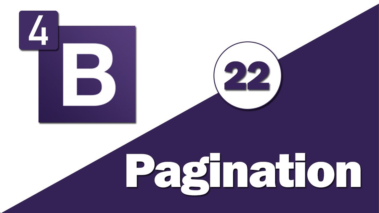 22 - ( Bootstrap 4 Tutorial ) Components : Pagination - YouTube