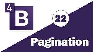 22 - ( Bootstrap 4 Tutorial ) Components : Pagination