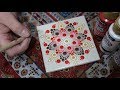 Ceramic Tile Dot Mandala Coasters | How To Paint Dot Mandalas #52 Lydia May -Dotty Mandolly