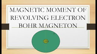 Bohr Magneton - The Magnetic Moment Of Electron