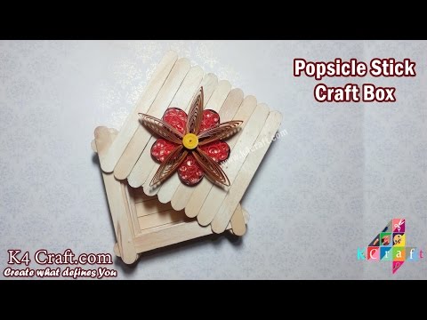 DIY: How to make Popsicle Stick Craft "Box" at Home -Daily Use