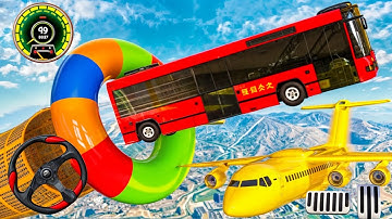 Unbelievable Bus Stunts Gameplay 2024 - Mega Ramp Extreme - Android Gameplay