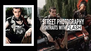 London street photography portraits with flash, Camden, London  (Fujifilm XT4)