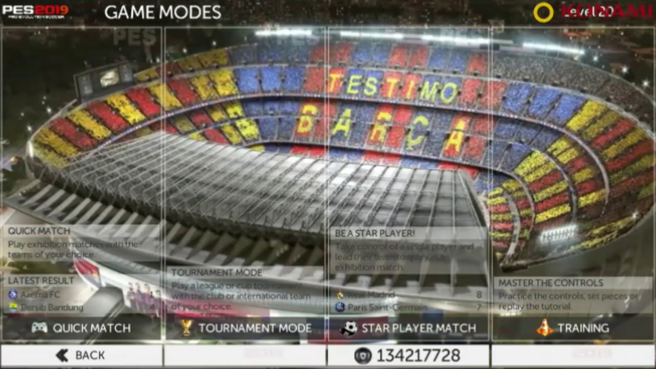 PES 2019 MOD LIGA 1 INDONESIA 200MB DAN CARA INSTALL NYALanjay di ram 1GB!! BRO