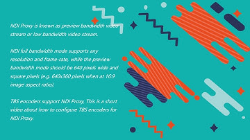 TBS HDMI Encoder NDI Proxy Configuration