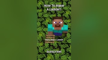 How To Make A Ladder In Minecraft!