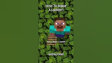 How To Make A Ladder In Minecraft!