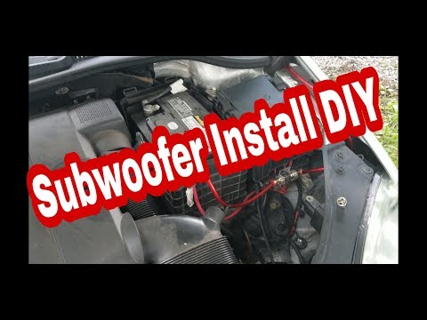 Subwoofer/Amp install on Mk5 Rabbit, GTI, Golf and Jetta