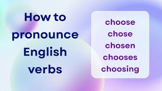 How to pronounce choose in English (chose chosen, chooses, choosing) #englishverbs #englishgrammar