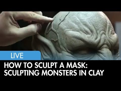 How To Sculpt A Monster Mask: Veins and Wrinkles