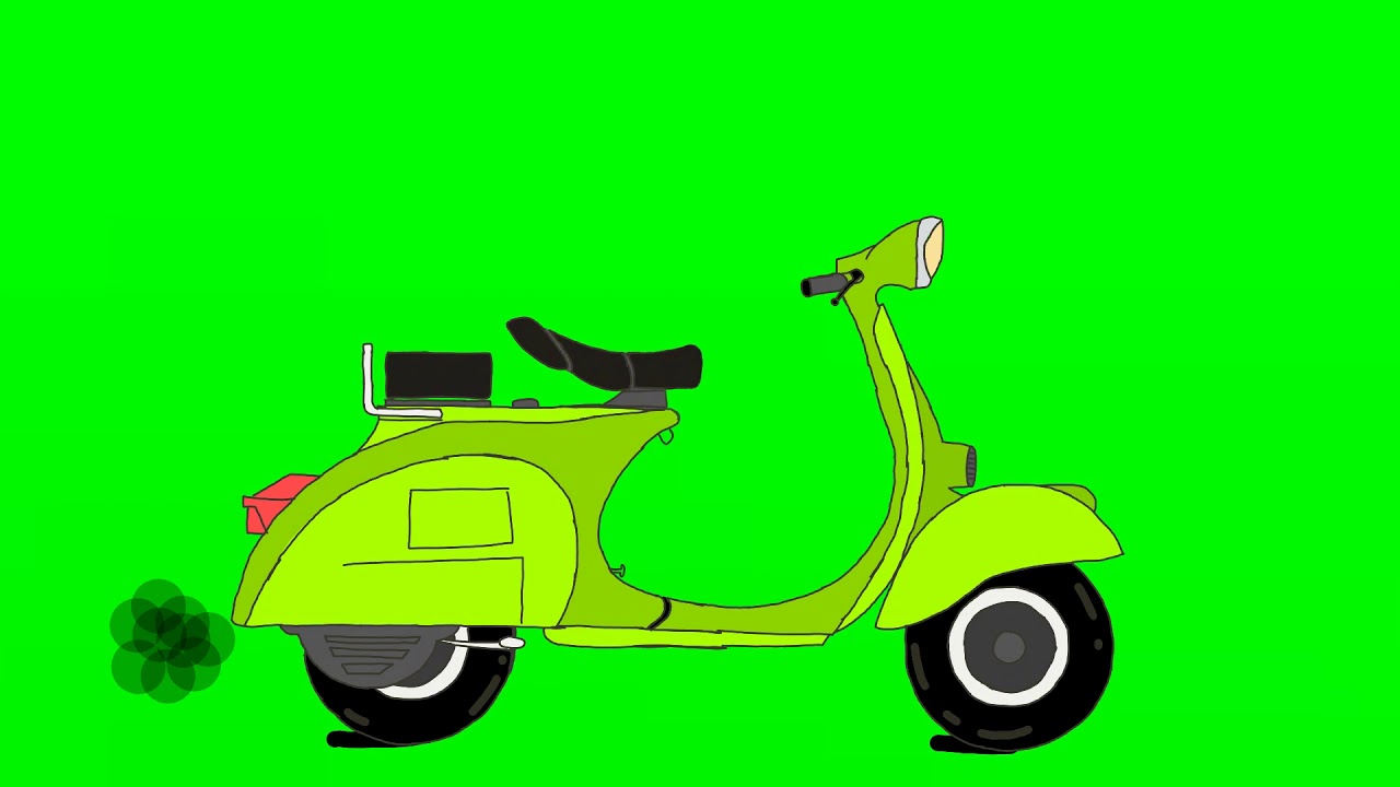 Animasi Vespa Green Screen Flipaclip Youtube