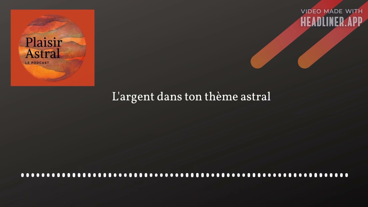 L'argent dans ton thème astral