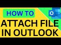 How to Attach a File in Outlook Email? 📎✉️