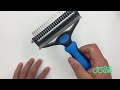 2 in 1 Pet Grooming Brush | Deshedding & Dematting Comb for Dogs & Cats | Hair Remover Tool