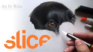 How To Use Slice Tools With Coloured Pencils