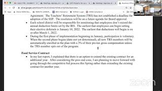 BOE Meeting 11/8/2021