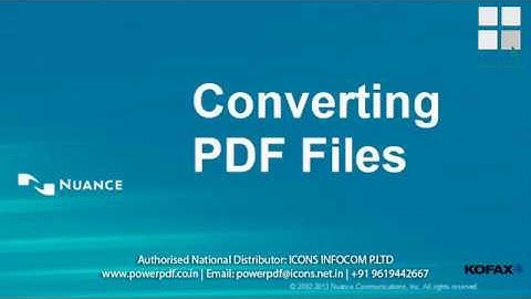 Kofax Power PDF: How to Convert PDFs to Word, Excel & More (Easy Guide) | ICONS Infocom
