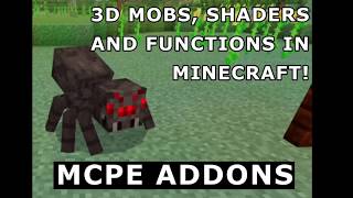 3D Mobs, A Cool Shader and More Functions In Minecraft! - MCPE ADDONS screenshot 2