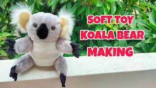 soft toy koala bear making|soft toys making tutorial|soft toy koala bear screenshot 4