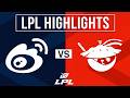 WBG vs AL Highlights ALL GAMES | LPL 2026 Split 2 | Weibo Gaming vs Anyone's Legend