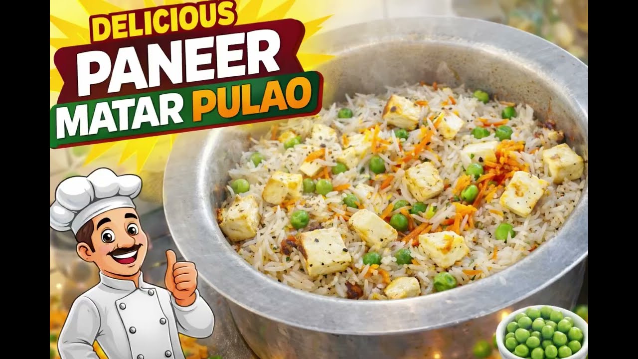 Restaurant Style Paneer Matar Pulao | Easy One Pot Recipe | Full of Flavour
