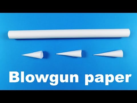 How To Make A Blowgun With Paper Easy