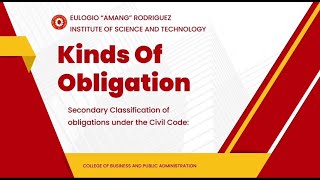 CHAPTER 3: KINDS OF OBLIGATIONS