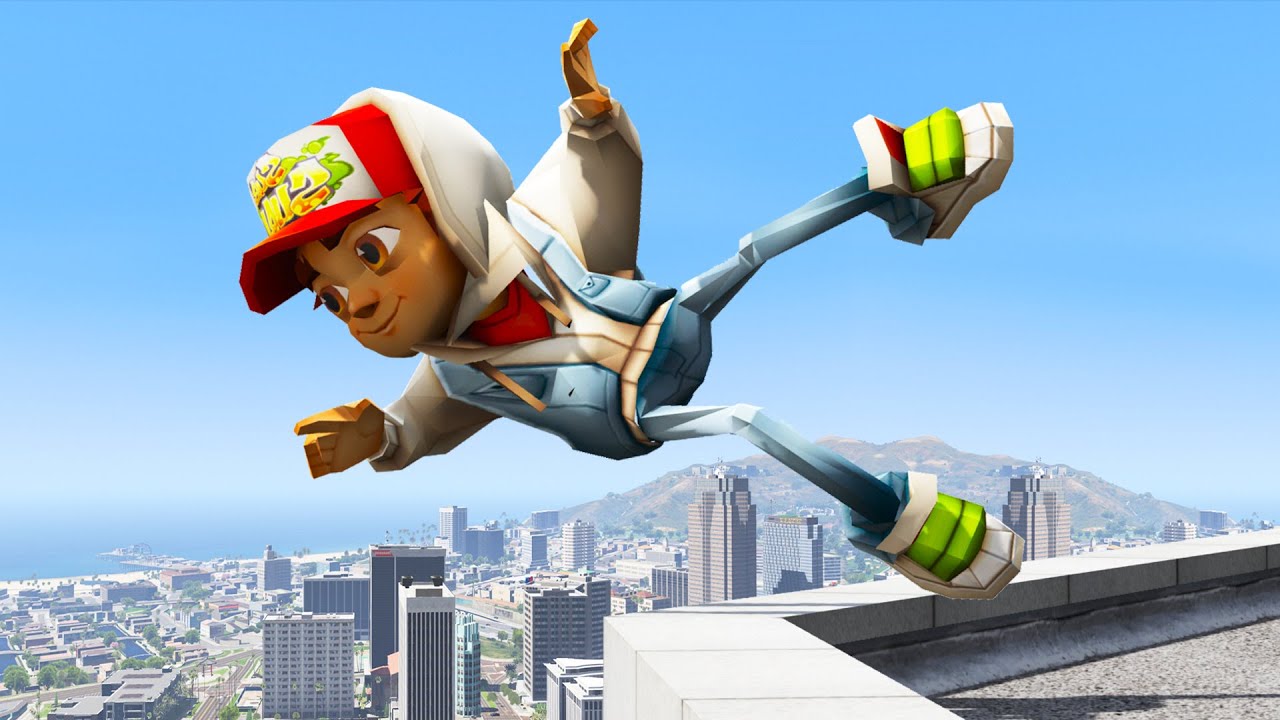 GTA 5 Ragdolls Subway Surfers Jumps/Fails (Euphoria Physics Compilation) 138