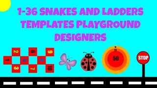 1-36 Snakes and Ladders Templates Playground Designers screenshot 5