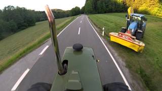 [HD] Soundvideo GoPro Hero 3 @ MB trac 1100 turbo mit Fliegl ASW beim Rindenmulch fahren