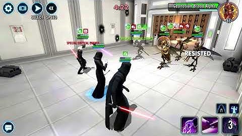 SWGoH counters 3v3: Traya vs Geonosians